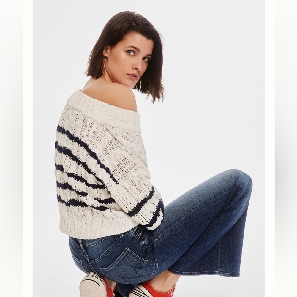 Anthropologie XL Bella Cable-Knit Sweater - Picture 3 of 9